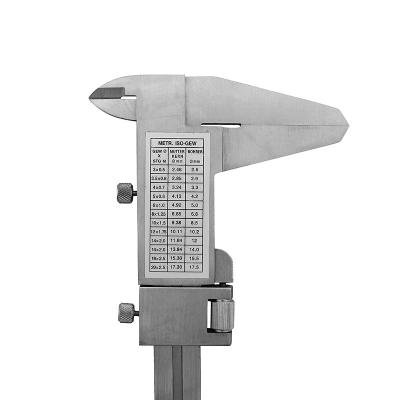 Skjuttmått med skruvlås 0-300 x 0,05 mm och skänkellängd 60 mm